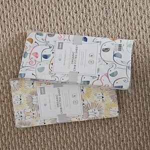 NWT Pottery Barn Organic Crib Sheets Set